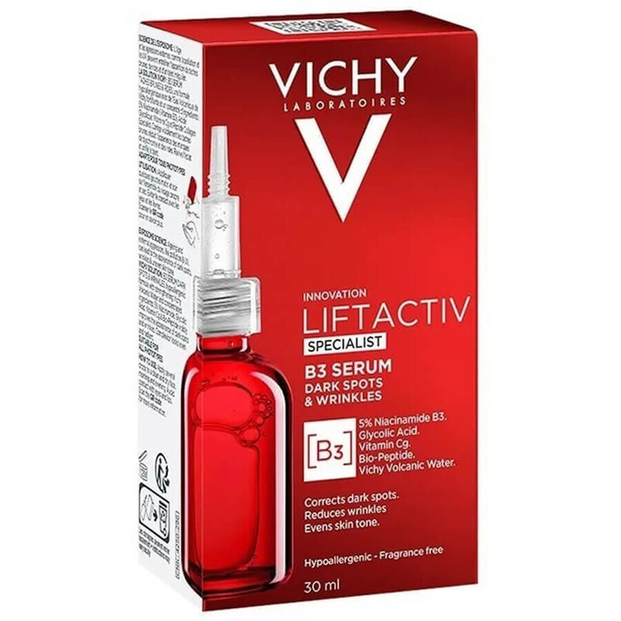 Vichy Liftactiv Specialist B3, siero per ridurre le discromie e le rughe, 30 ml