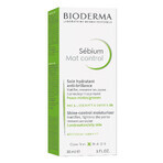 Bioderma Sebium Mat Control, crème hydratante matifiante pour les peaux grasses et mixtes, 30 ml