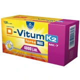 D-Vitum Forte Max 4000 IU. K2 MK-7, 120 gélules EMBALLAGE PERDU