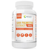 Wish Saw Palmetto Extract 600 mg, sabal palm, 60 gélules