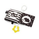 BabyOno sensory booklet, black and white, from birth, 1 pc