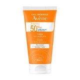 Avene Sun, cremă de protecție pentru față, piele uscată și sensibilă, SPF 50+, 50 ml