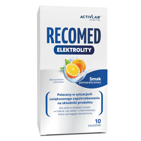 ActivLab Pharma RecoMed Electrolytes, goût orange, 14 g x 10 sachets