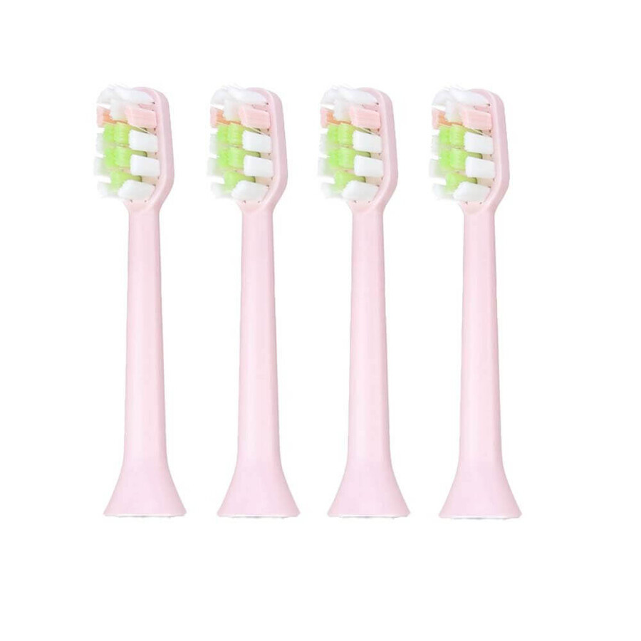 Vitammy, embouts de remplacement pour brosse à dents sonic Symphony, rose, 4 pièces