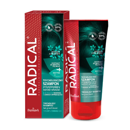 Farmona Radical, șampon trichologic pentru accelerarea creșterii părului, 200 ml