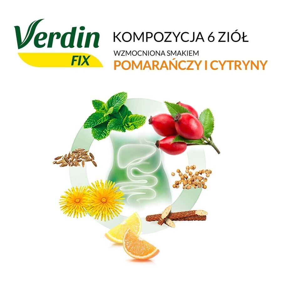 Verdin Fix aux agrumes, 20 sachets