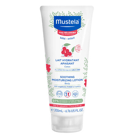 Mustela Bebe Enfant, latte idratante lenitivo per il corpo, dalla nascita, 200 ml