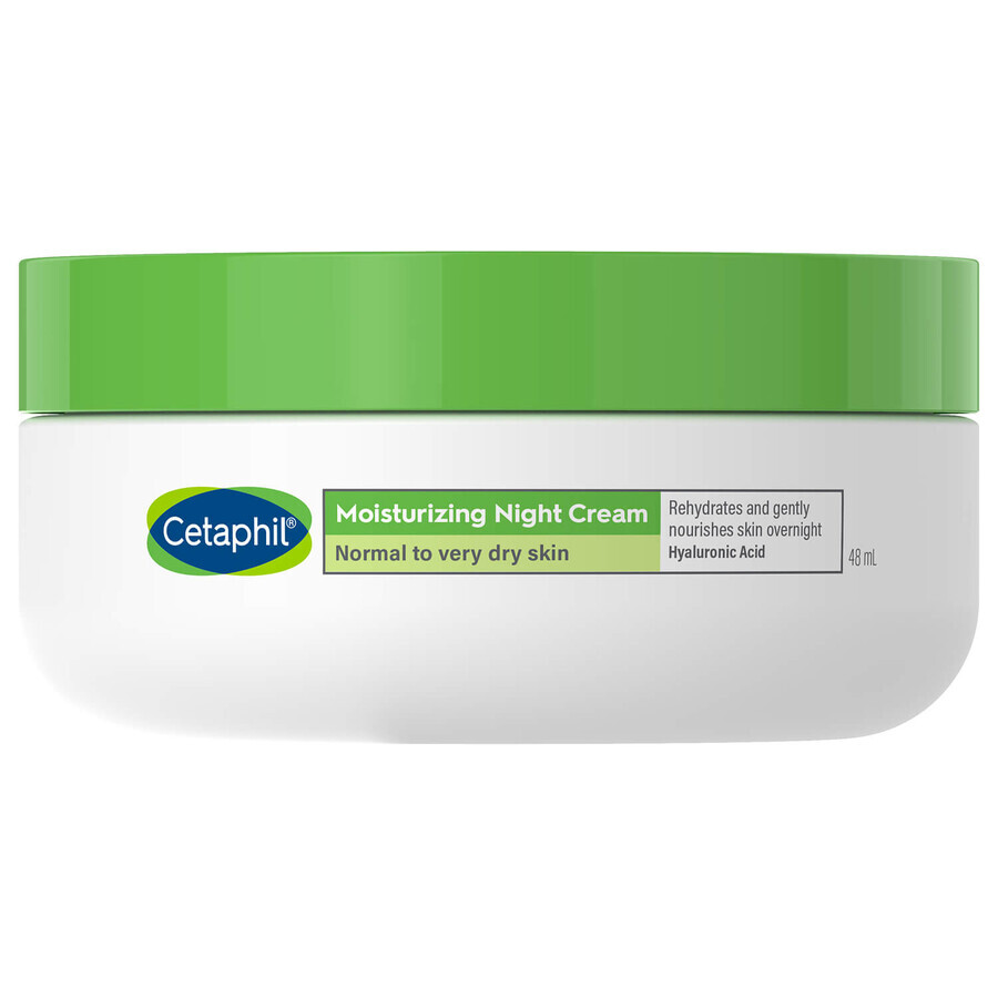 Cetaphil, crème hydratante pour le visage avec acide hyaluronique, crème de nuit, 48 ml