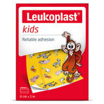 Leukoplast Kids, pansement pour enfants, imperméable, 6 cm x 1 m, 1 pièce