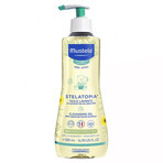 Mustela Stelatopia, huile nettoyante dès la naissance, 500 ml + crème émolliente visage, 40 ml gratuit 