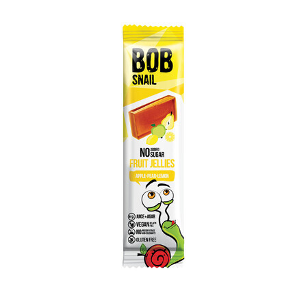 Bob Snail Jellies Gelée de fruits, pomme, poire, citron, 38 g