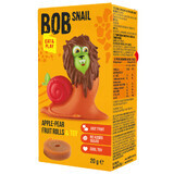 Bob Snail Eat &amp; Play Fruit snack, pomme, poire, 20 g + jouet