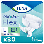 Tena Flex ProSkin, pannolini, taglia L, 83-120 cm, Super, 30 pz.