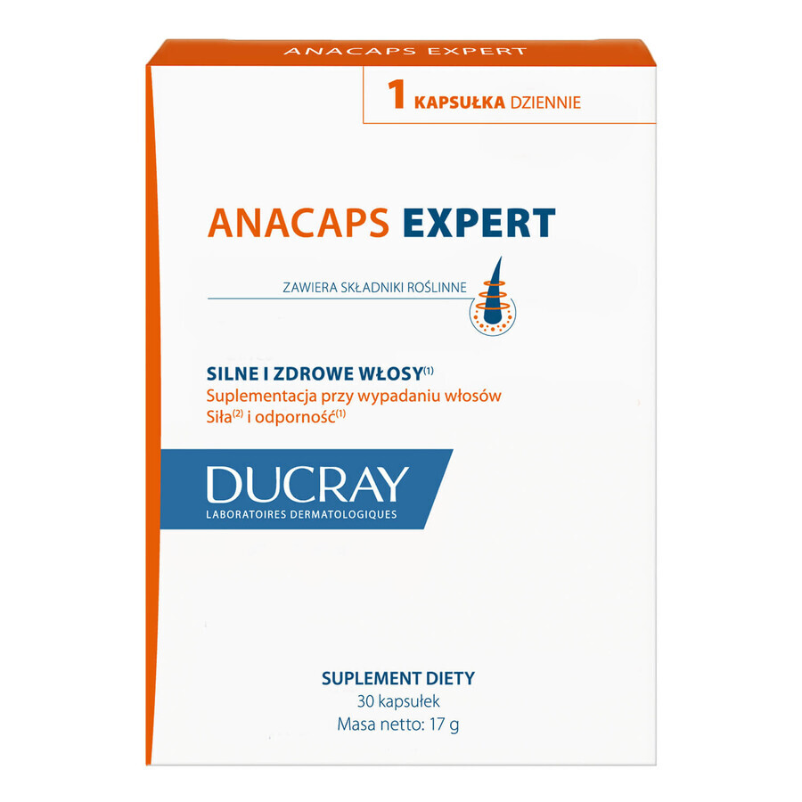 Ducray Anacaps Expert set, 2 x 30 gélules + 30 gélules gratuites