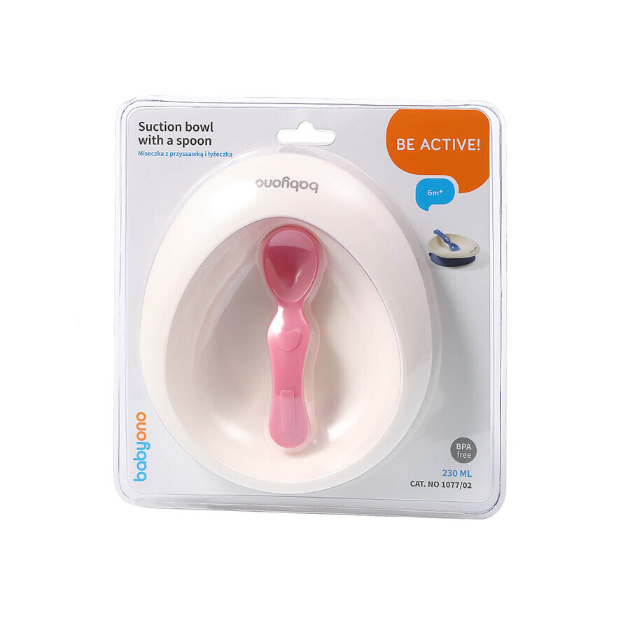 BabyOno, bowl with suction cup and spoon, 1 item