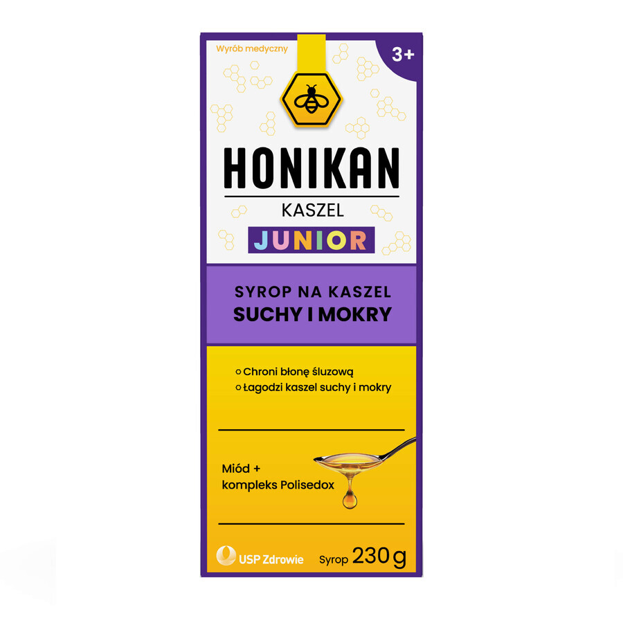 Honikan Toux Junior, sirop pour enfants à partir de 3 ans, 230 g