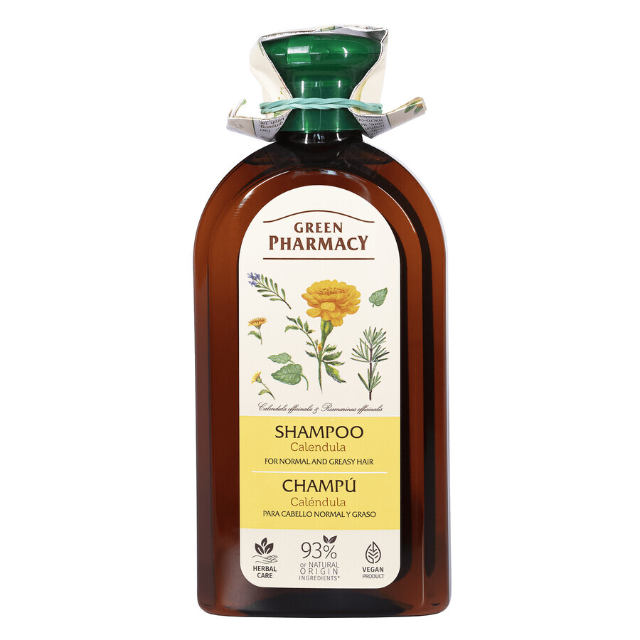 Grüne Apotheke, Shampoo für normales und fettiges Haar, Ringelblume, 350 ml