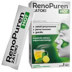 RenoPuren Zatoki Hot sans sucre, goût citron-menthe, 8 sachets