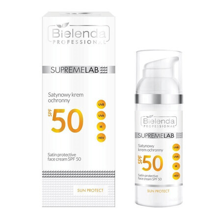 Bielenda Professional Supremelab Sun Protect, crème protectrice satinée, SPF 50, 50 ml