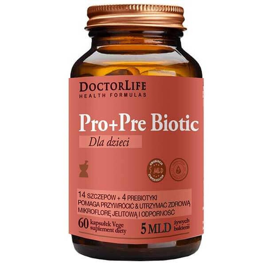 Doctor Life Pro+Pre Biotic für Kinder, 60 Kapseln