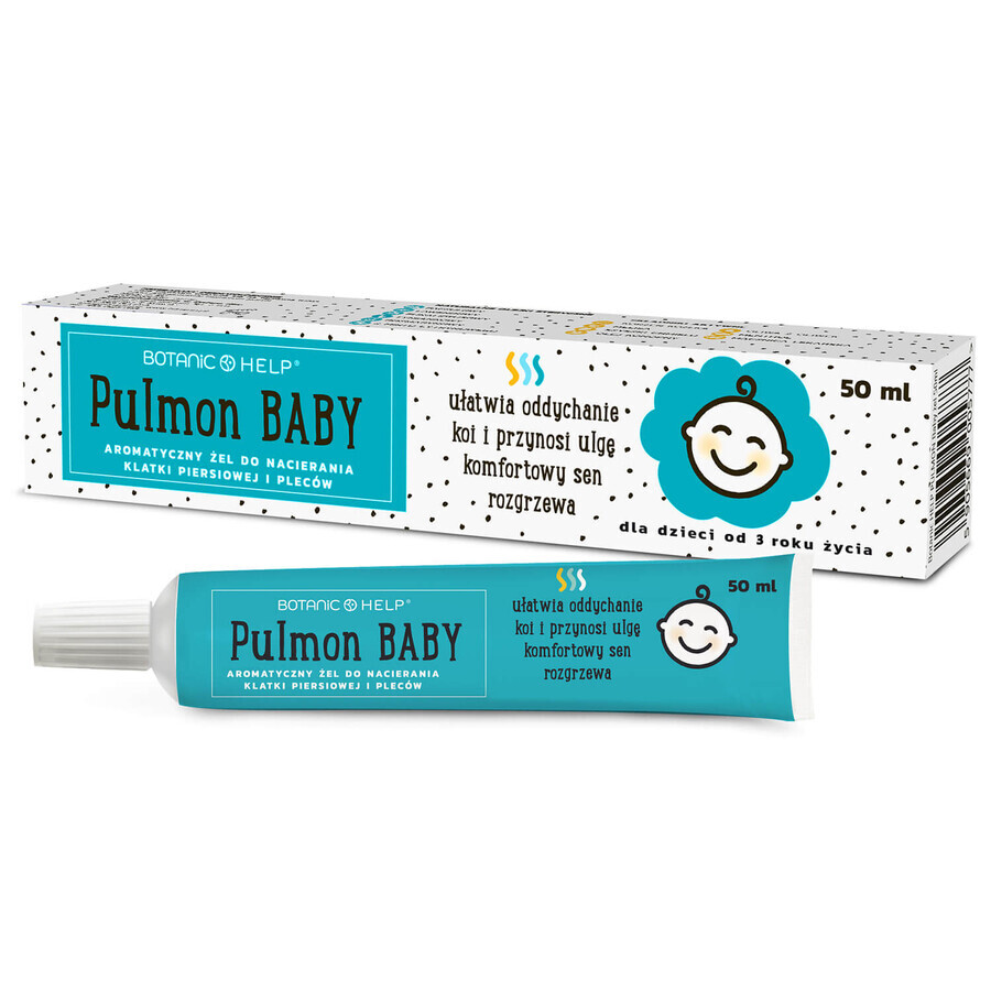 Botanic Help Pulmon Baby, gel aromatique pour la poitrine et le dos, pour les enfants à partir de 3 ans, 50 ml