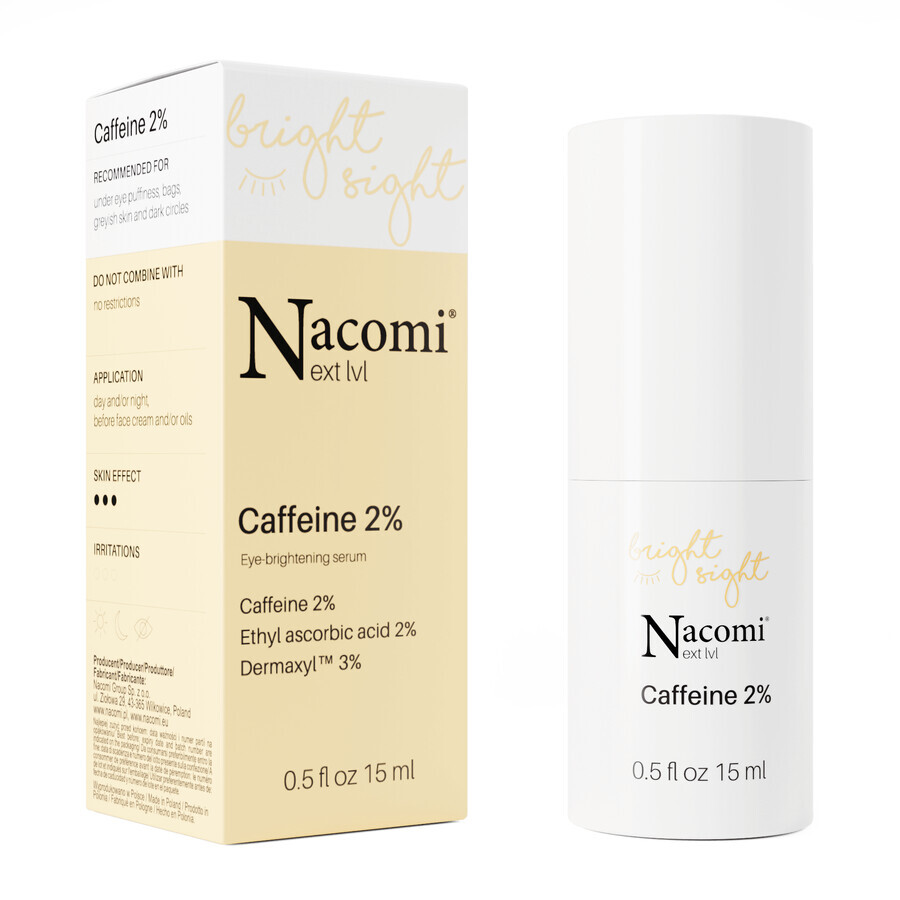 Nacomi Next Level, siero illuminante per gli occhi, 15 ml