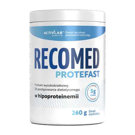 Activlab Pharma RecoMed Protefast, préparation nutritionnelle, goût neutre, 260 g