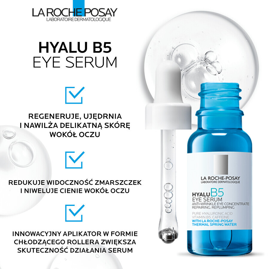 La Roche-Posay Hyalu B5, sérum anti-rides pour les yeux, 15 ml