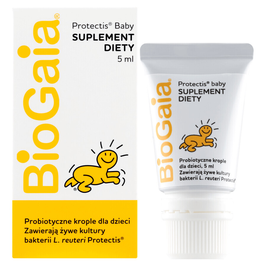 BioGaia Protectis Baby, gotas para niños, tubo, 5 ml