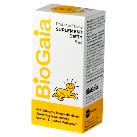 BioGaia Protectis Baby, gotas para niños, tubo, 5 ml