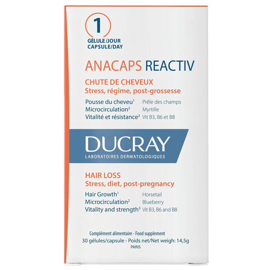 Ducray Anacaps Reactive set, 3 x 30 capsules