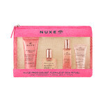 Nuxe Prodigieuse Florale Cosmetic Kit 2023, gel douche, 30 ml + huile sèche, 10 ml + parfum, 15 ml + gel crème, 15 ml