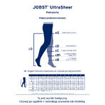 Jobst Ultra Sheer Compression Stockings, CCL2, Closed Toe, Size 3, Natural