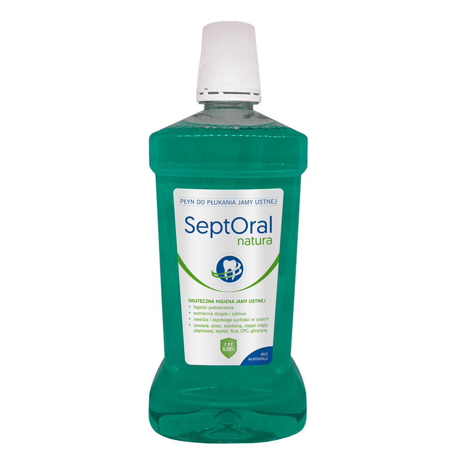 SeptOral Natura, mouthwash, alcohol-free, 500 ml