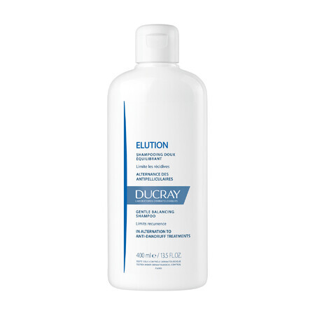 Ducray Elution, zachte shampoo om de hoofdhuid weer in balans te brengen, 400ml