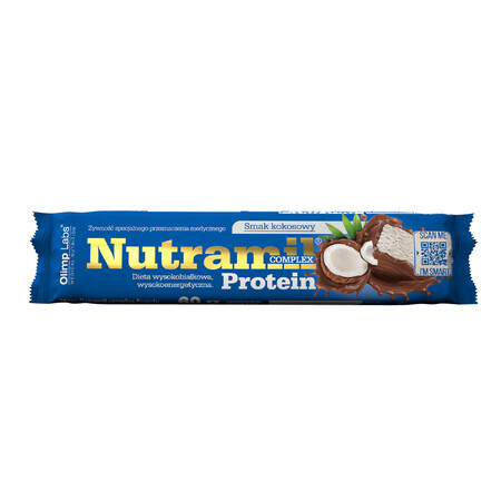 Olimp Nutramil Complex Protein, barre, goût noix de coco, 60 g