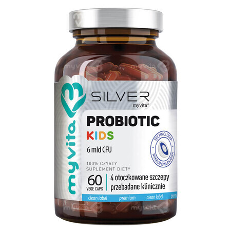 MyVita Silver Probiotic Kids, dès 1 an, 60 gélules