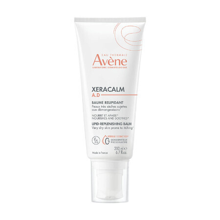 Avene XeraCalm A.D, lipide-aanvullende lotion voor gezicht en lichaam, zeer droge, atopische en jeukende huid, 200 ml