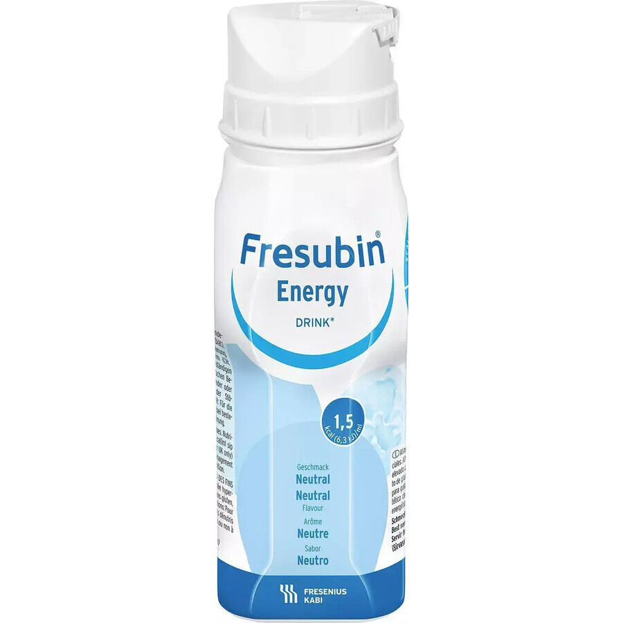 Fresubin Energy Drink, préparation nutritionnelle, arôme naturel, 4 x 200 ml