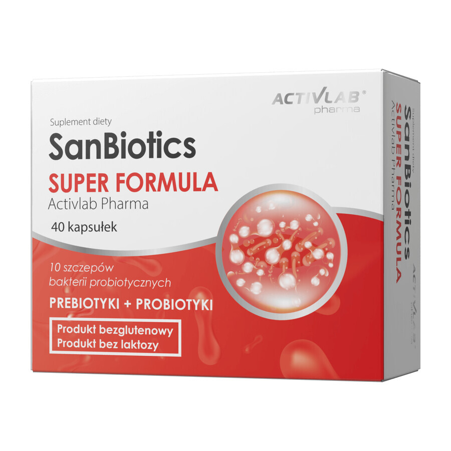 Activlab Pharma SanBiotics Super Formula, 40 gélules