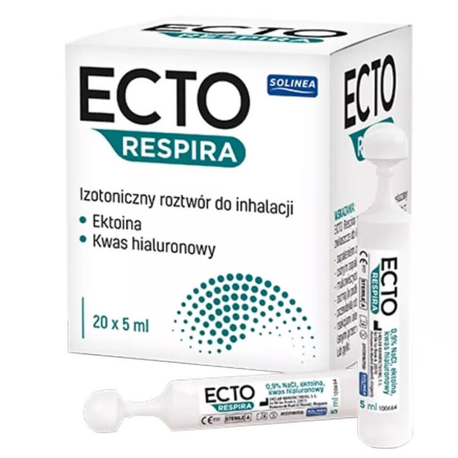 Ecto Respira, solution isotonique pour inhalation, 5 ml x 20 ampoules