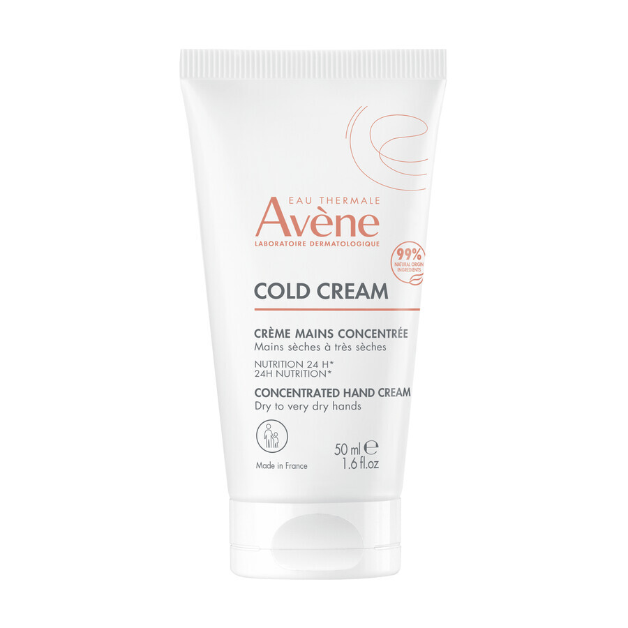 Avène Cold Cream, crème concentrée pour les mains, 50 ml