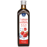 Oleofarm Jus du monde Fraise avec baie du Kamtchatka, 100% jus de fruits, 490 ml