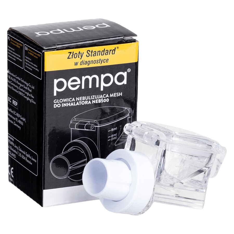 Pempa, tête de nébulisation pour inhalateur NEB500 Mesh, 1 pièce