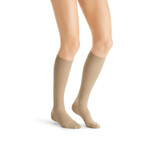 Jobst Ultra Sheer Knee Compression Socks CCL2 Closed Toe Size 3 Natural