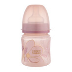 Canpol Babies EasyStart, biberon anti-colique à large ouverture, or, rose, 35/239, dès la naissance, 120 ml