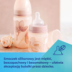 Canpol Babies EasyStart, biberón anticólicos, boca ancha, Dorado, rosa, 35/240, a partir de 3 meses, 240 ml