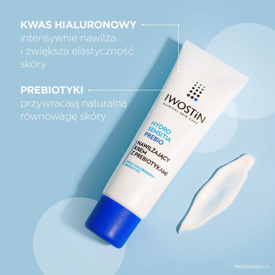 Iwostin Hydro Sensitia Prebio set, micellaire gel, 200 ml + vochtinbrengende crème, 50 ml