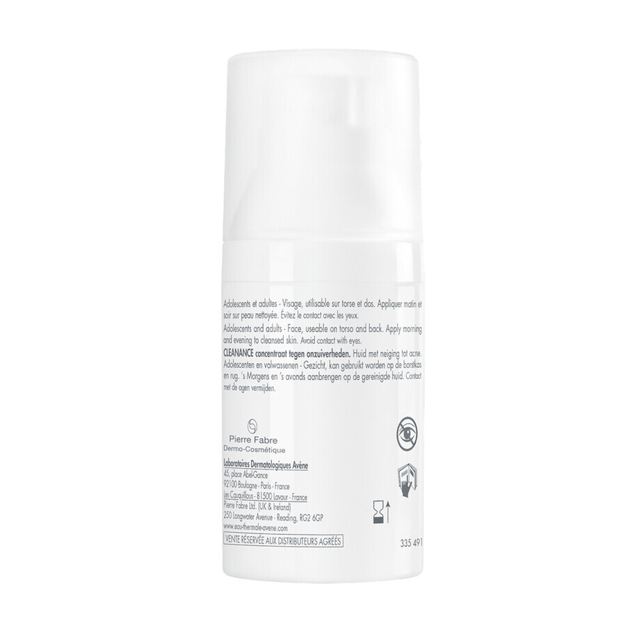 Avène Cleanance ComedoMed, concentré contre les imperfections, peaux acnéiques, 30 ml