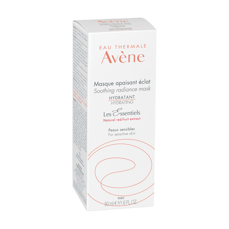 Avene Les Essentiels, maschera lenitiva e illuminante, pelle sensibile, 50 ml